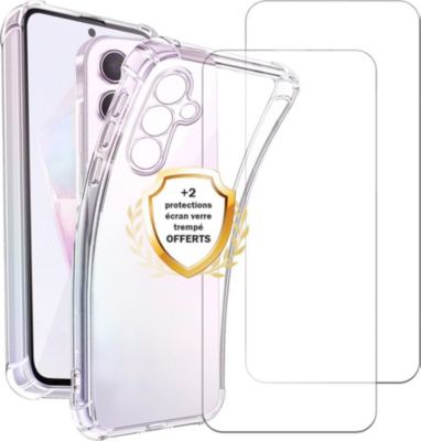 Coque EVETANE Galaxy A55 + 2 Vitres Coque EVETANE Galaxy A55 + 2 Vitres