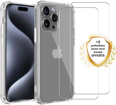 Coque EVETANE iPhone 16 Pro Max + 2 Vitres Coque EVETANE iPhone 16 Pro Max + 2 Vitres