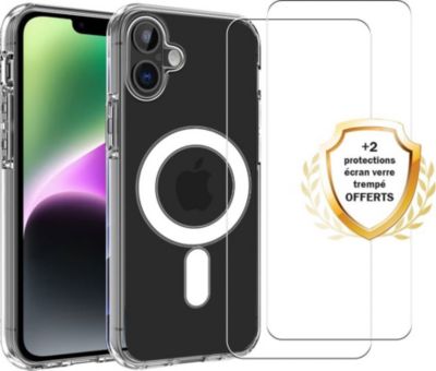 Coque EVETANE Magsafe iPhone 16 + 2 Vitres Coque EVETANE Magsafe iPhone 16 + 2 Vitres
