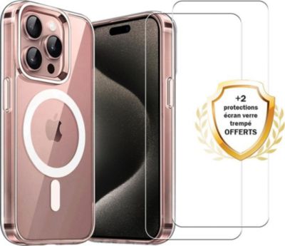 Coque EVETANE Magsafe iPhone 16 Pro + 2 Vitres