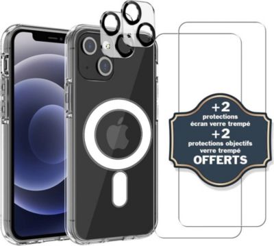 Coque EVETANE Magsafe iPhone 13 + 2 Vitres