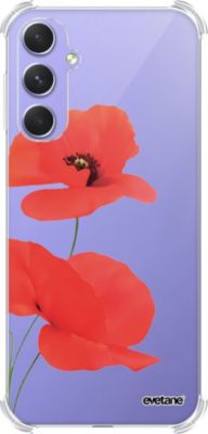 Coque EVETANE Souple Galaxy A54 Coquelicot