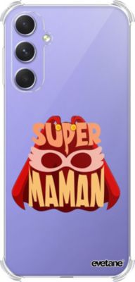 Coque EVETANE Souple Galaxy A54 Super Maman Coque EVETANE Souple Galaxy A54 Super Maman