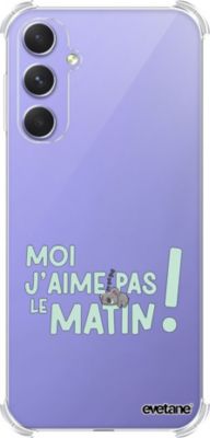 Coque EVETANE Souple Galaxy A54 Pas Le Matin Coque EVETANE Souple Galaxy A54 Pas Le Matin