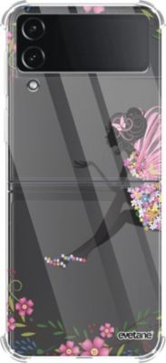 Coque EVETANE Souple Galaxy Z Flip 4 Fée Fleurale Coque EVETANE Souple Galaxy Z Flip 4 Fée Fleurale