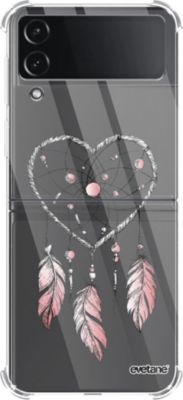 Coque EVETANE Souple Galaxy Z Flip 4 Attrape Coeur Coque EVETANE Souple Galaxy Z Flip 4 Attrape Coeur