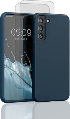 Coque EVETANE Galaxy S22 Plus Bleu + 2 Vitres