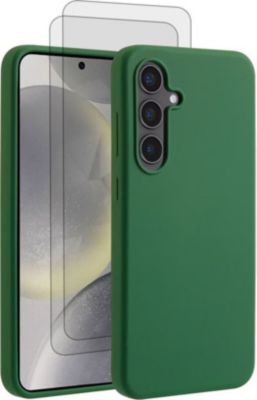 Coque EVETANE Galaxy S24 Vert + 2 Vitres