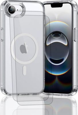 Coque EVETANE iPhone 16e/17e Magsafe + 2 Vitres