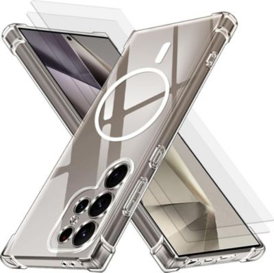 Coque EVETANE Magsafe Galaxy S24 Ultra + 2 Vitres