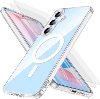 Coque EVETANE Magsafe Galaxy S24 Fe + 2 Vitres