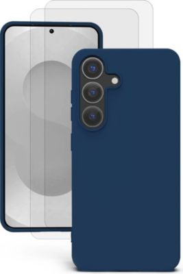 Coque EVETANE Galaxy S25 Plus Bleu + 2 Vitres