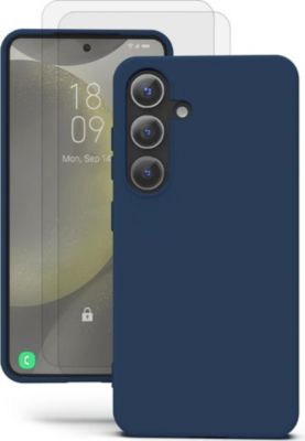 Coque EVETANE Galaxy S24 Plus Bleu + 2 Vitres