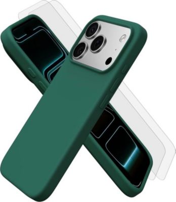 Coque EVETANE iPhone 17 Pro Vert + 2 Vitres