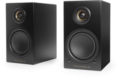 Enceinte bibliothèque active TRIANGLE LN01A ELARA NOIR MAT X2