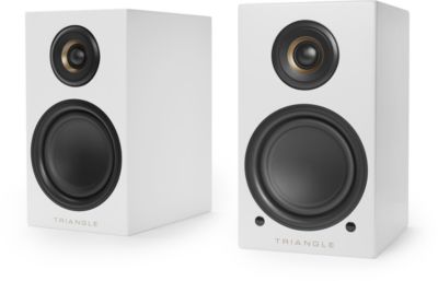 paire d'enceintes hi-fi 50w blanc satiné avec bluetooth - spectrum x5 bt  blanc satine TANGENT Pas Cher 