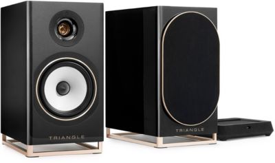 Enceinte bibliothèque active TRIANGLE CAPELLA 2 Noir Sidéral
