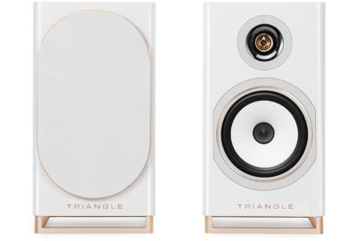 Enceinte bibliothèque active TRIANGLE CAPELLA 2 Blanc Sidéral