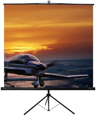 Écran de projection vidéoprojecteur enroulable 98,4 pouces 178x178cm  helloshop26 0601002 - Conforama