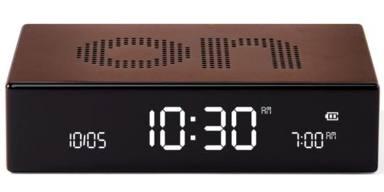 Réveil LEXON Flip Premium Rechargeable Bronze