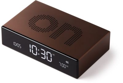 Réveil LEXON Flip Premium Rechargeable Bronze