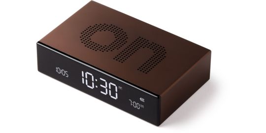 Réveil LEXON Flip Premium Rechargeable Bronze