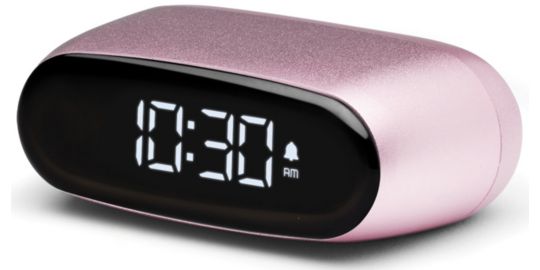 Réveil LEXON Minut ultra-compact Rechargeable Rose