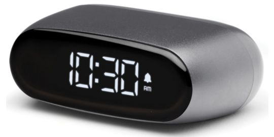 Réveil LEXON Minut ultra-compact Rechargeable Gris