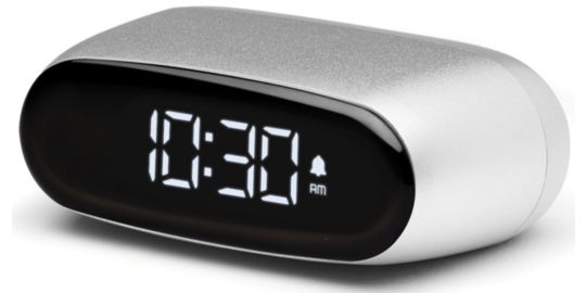 Réveil LEXON Minut ultra-compact Rechargeable Alu