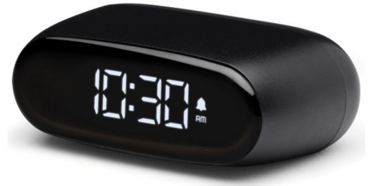 Réveil LEXON Minut ultra-compact Rechargeable Noir