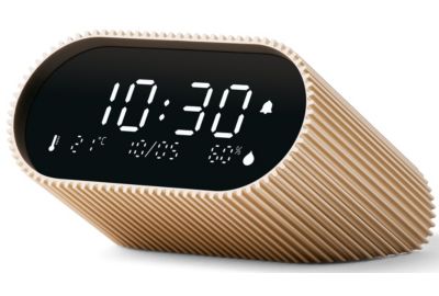 Réveil LEXON Ray Clock Thermomètre et Hygromètre Or
