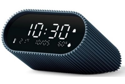 Réveil LEXON Ray Clock Thermomètre et Hygromètre Bleu