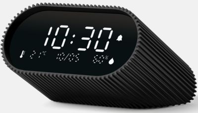 Réveil LEXON Ray Clock Thermomètre et Hygromètre Noir Réveil LEXON Ray Clock Thermomètre et Hygromètre Noir
