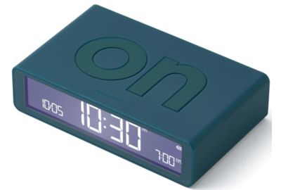 Réveil LEXON Flip Classic Rechargeable en USB-C Bleu