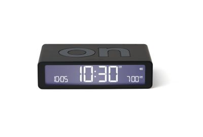Réveil LEXON Flip Classic Rechargeable en USB-C Noir