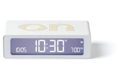 Réveil LEXON Flip Mini de Voyage Rechargeable Blanc