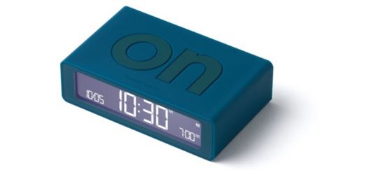 Réveil LEXON Flip Mini de Voyage Rechargeable Bleu