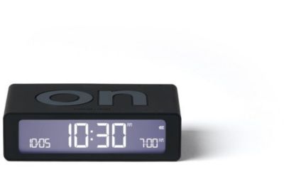 Réveil LEXON Flip Mini de Voyage Rechargeable Noir