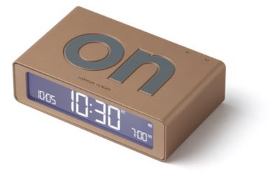 Réveil LEXON Flip Mini de Voyage Rechargeable Or