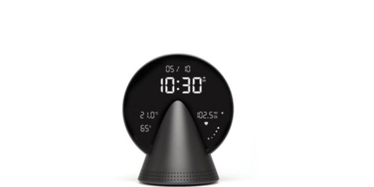Radio réveil LEXON Conic Clock avec fonction Bluetooth Gris