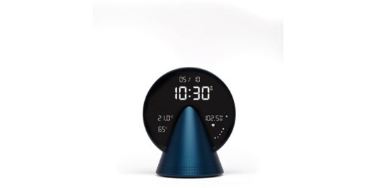 Radio réveil LEXON Conic Clock avec fonction Bluetooth Bleu