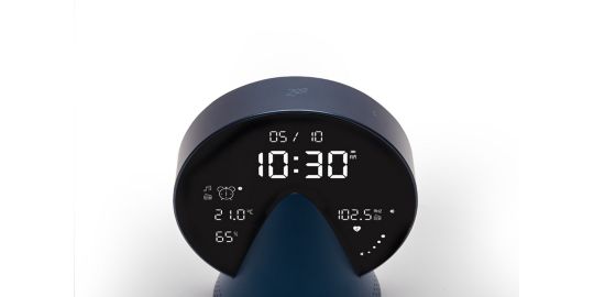 Radio réveil LEXON Conic Clock avec fonction Bluetooth Bleu