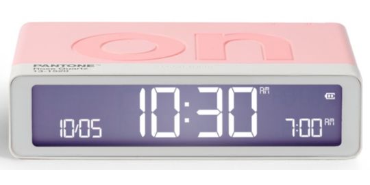 Réveil LEXON x Pantone Flip Classic Rose Quartz