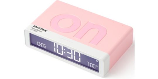 Réveil LEXON x Pantone Flip Classic Rose Quartz