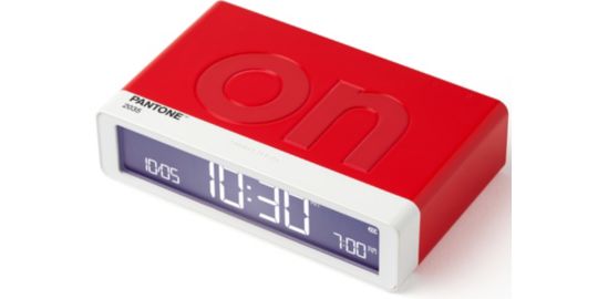 Réveil LEXON x Pantone Flip Classic Rouge
