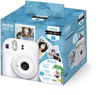 Appareil photo instantané Fujifilm Pack Liberté Appareil Photo Instantané  Fujifilm Instax Square SQ1 Bleu + Housse de protection + 1 pack film Square  10 vues sur