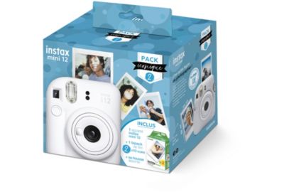 Appareil photo Instantané FUJIFILM Pack iconique instax mini 12 Blanc