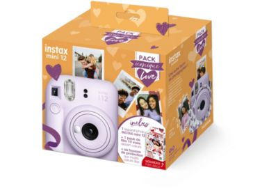 Appareil photo Instantané FUJIFILM Intax Mini 12 Lilas Pack iconique Love