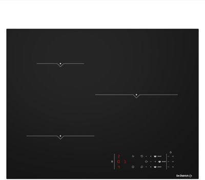 Table induction DE DIETRICH DPI7966XS De Dietrich en noir - Galeries  Lafayette