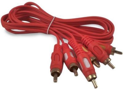 Câble RCA FRANELEC Mâle 3 RCA Mâle Rouge